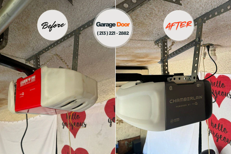 Before and after: garage door repair 32967
